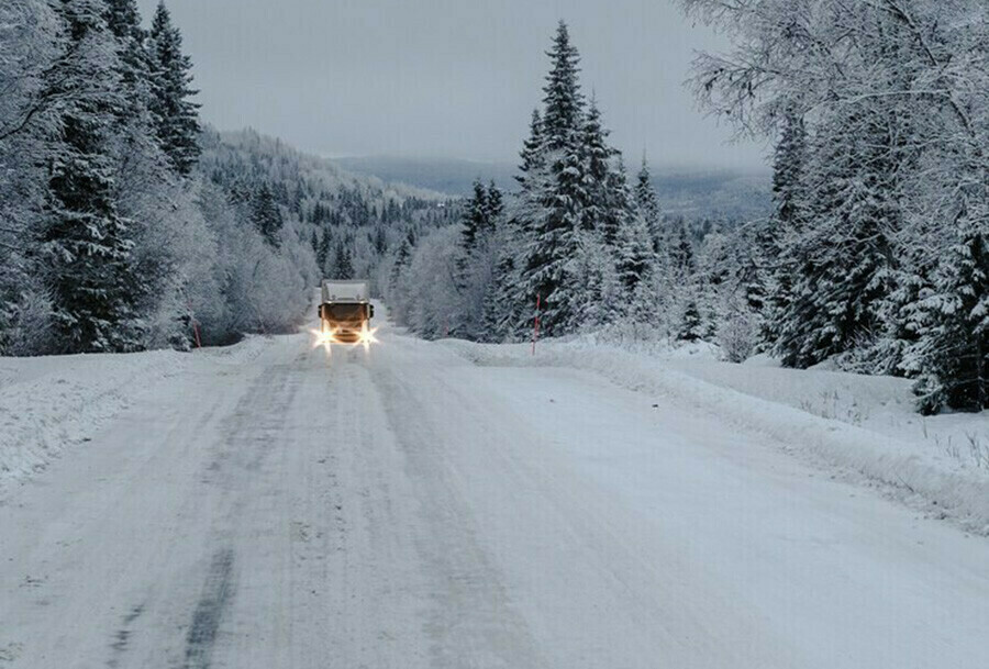 В Приамурье с трассы слетела фура