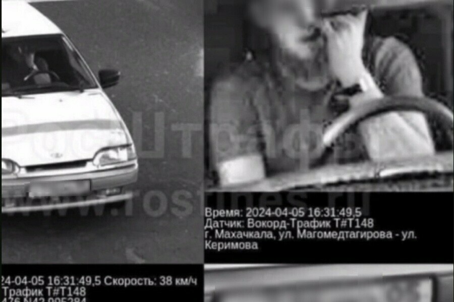 Автомобилист получил штраф за ковыряние в носу