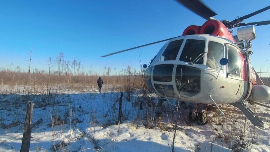  К поискам охотника в Амурской области привлекли вертолет Найдены следы медведя следов человека нет