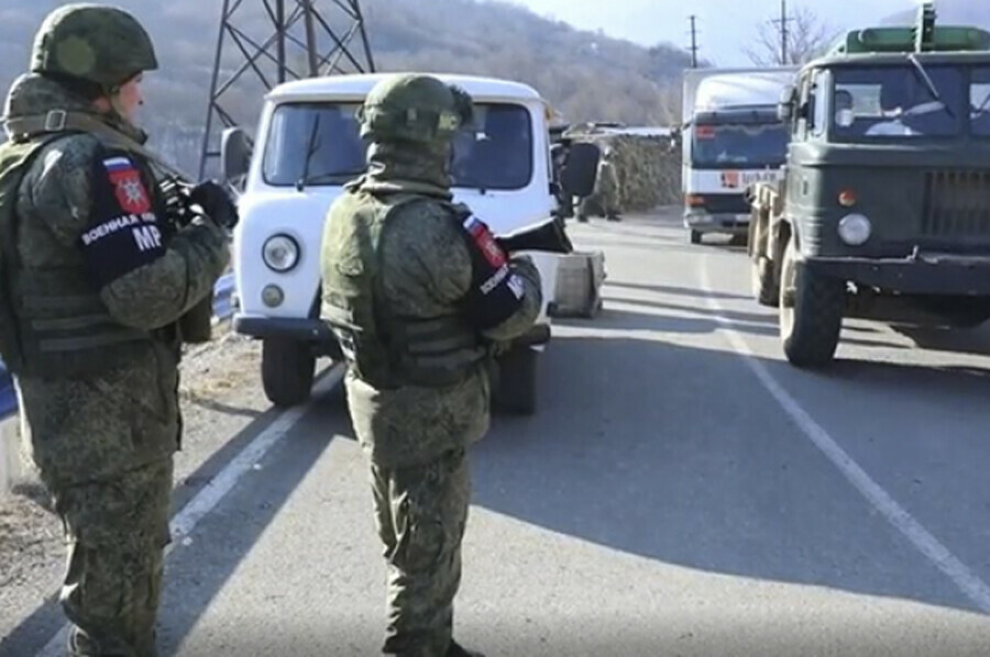 Российские войска уходят из Нагорного Карабаха