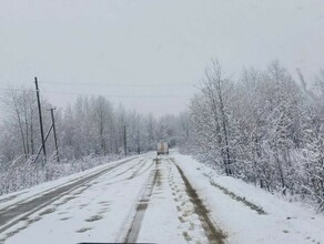На севере Амурской области прошел сильный снег фото