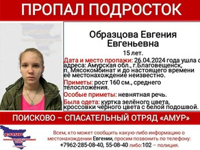 В Благовещенске поздно вечером пропала 15летняя девушка