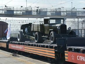 Ретропоезд Победы сделал остановку в Белогорске фото