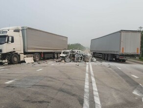 Машину словно сплющило под прессом на трассе в Амурской области разбились большегруз и легковушка