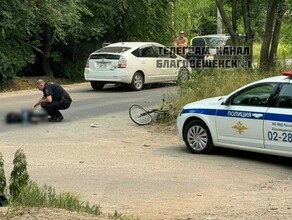 В ГИБДД подтвердили гибель велосипедиста под колесами авто в Благовещенске 