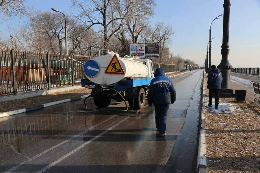 На набережной Благовещенска зальют катки 