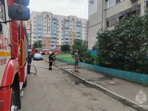 Балкон вспыхнул в многоквартирном доме Благовещенска фото 
