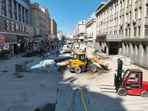 Стало известно когда в Хэйхэ закончится ремонт пешеходной улицы видео