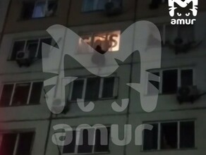 Странная история в Приморье девушка выпала из окна с надписью SOS 