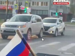 В центре Благовещенска затруднено движение изза ДТП