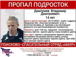 В Амурской области пропал 14летний подросток