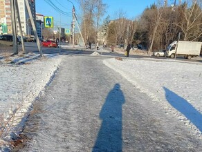 Пешком нереально можно катиться благовещенцы жалуются на гололед фото
