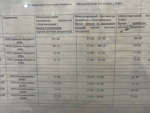 В китайских соцсетях опубликовано расписание автобусов перевозящих пассажиров по мосту из Благовещенска в Хэйхэ