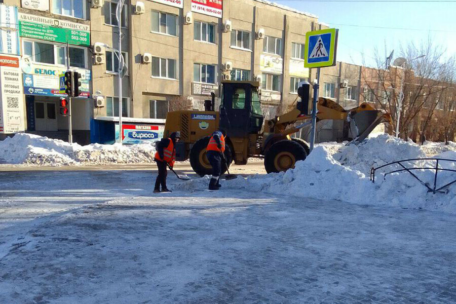 Где уберут снег в Благовещенске ночью