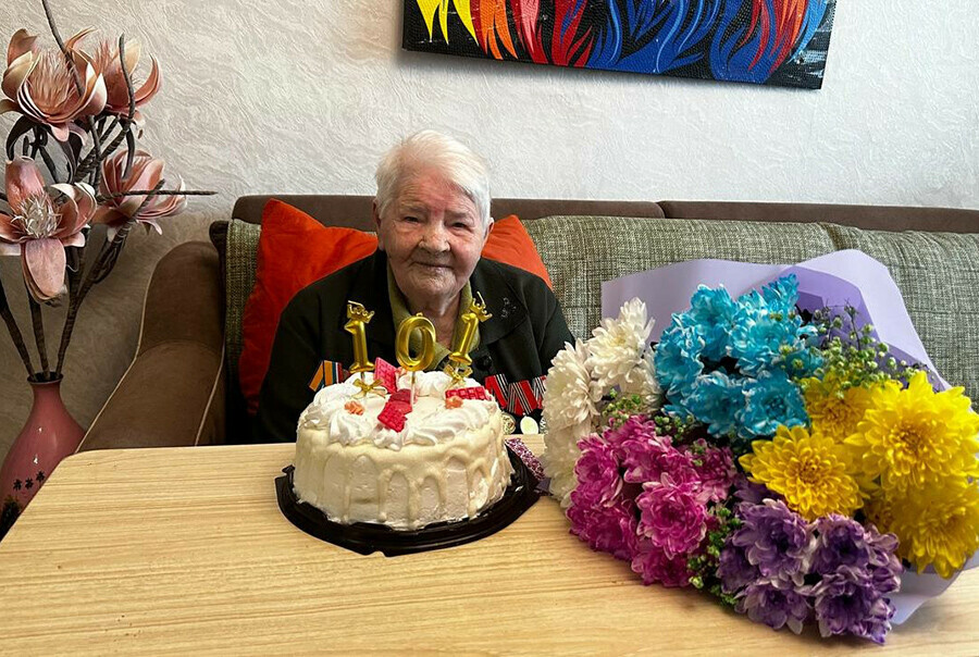 100летний возрастной рубеж перешагнула ветеран войны жительница Белогорска Евдокия Кондракова