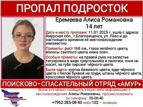 В Благовещенске сутки ищут 14летнюю девочку которая не вернулась из школы