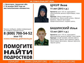 В Амурской области с 16 января ищут двух друзейподростков обновлено