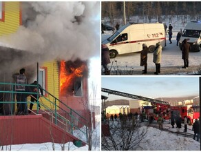 В Тынде сильный пожар Горит дом для переселенцев ОБНОВЛЕНО
