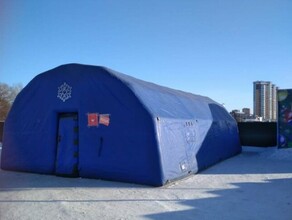 Где на набережной Благовещенска можно погреться в теплых палатках и как там соблюдают меры безопасности по COVID