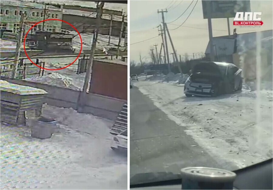 В Чигирях иномарку при странных обстоятельствах отбросило на грузовик