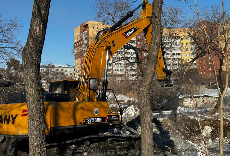 Как идет работа по очистке русла Бурхановки в Благовещенске рассказали в мэрии