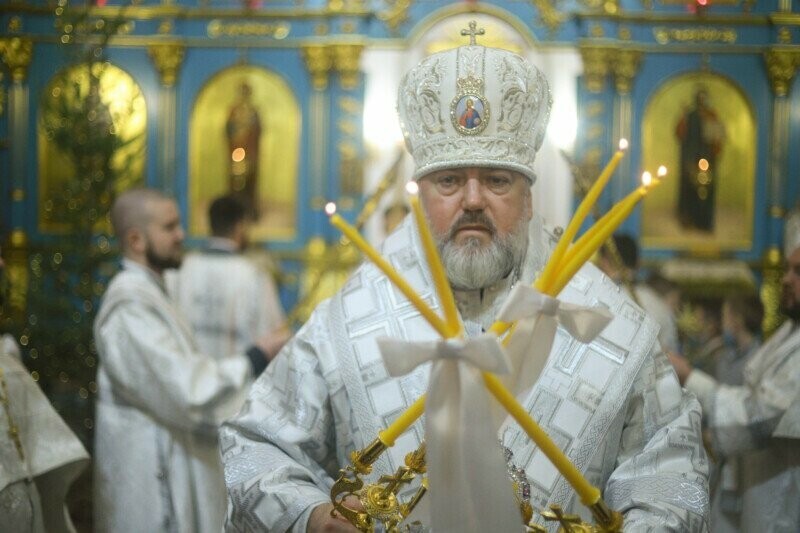 В Благовещенске в новом храме в микрорайоне помолились об избавлении от коронавируса