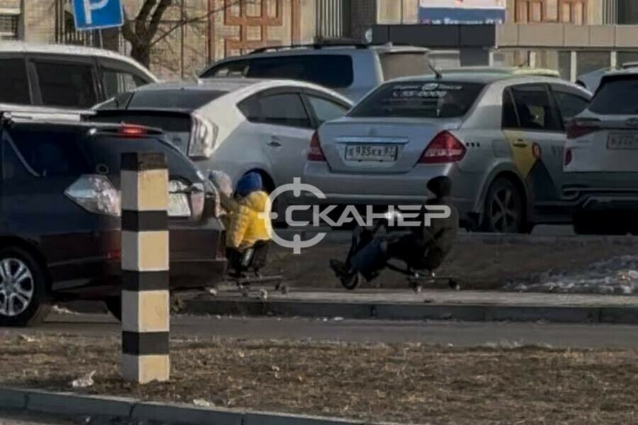 Детские шалости на парковке Флагмана предупреждают об опасности
