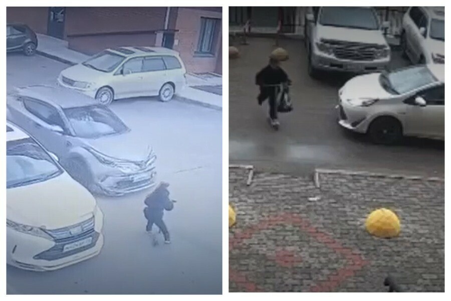 В Благовещенске дети на самокатах едва не влетели под автомобили видео
