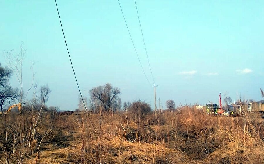 Амурские электрические сети  восстановили ЛЭП поврежденную строителями газопровода 