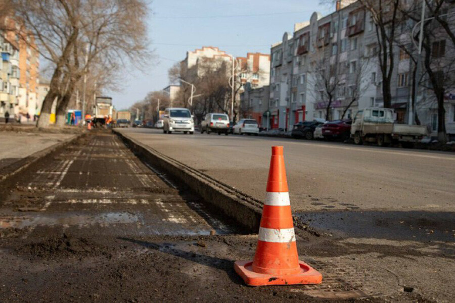 Автобусы в Благовещенске меняют маршруты идет дорожный ремонт 