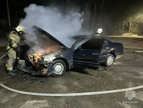 В отдаленном районе Благовещенска на ходу загорелся автомобиль