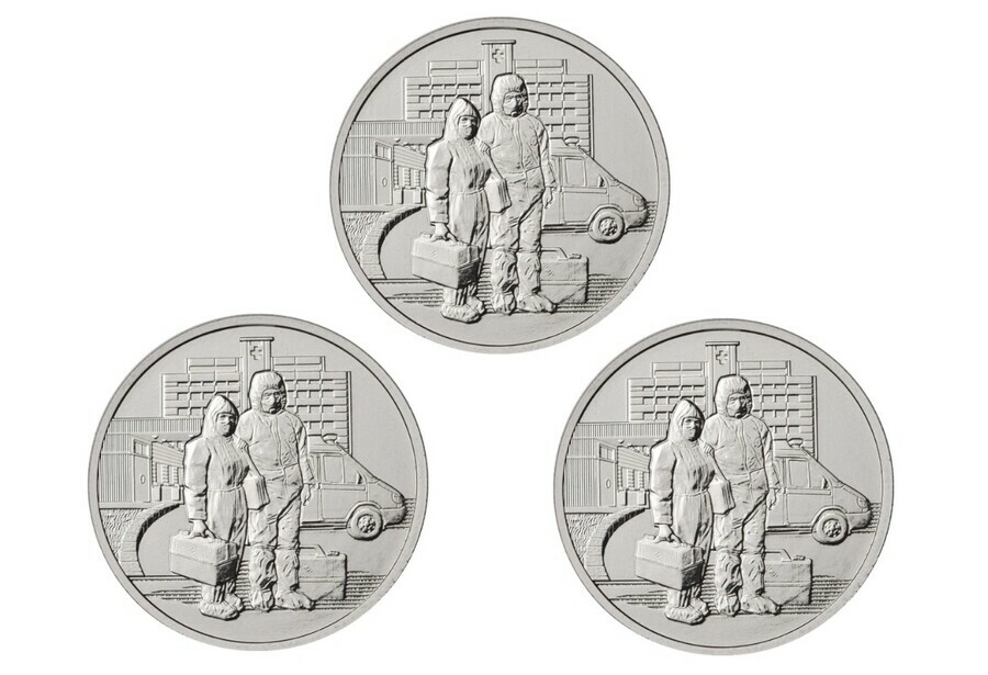 В Благовещенске появились новые коронавирусные монеты номиналом 25 рублей