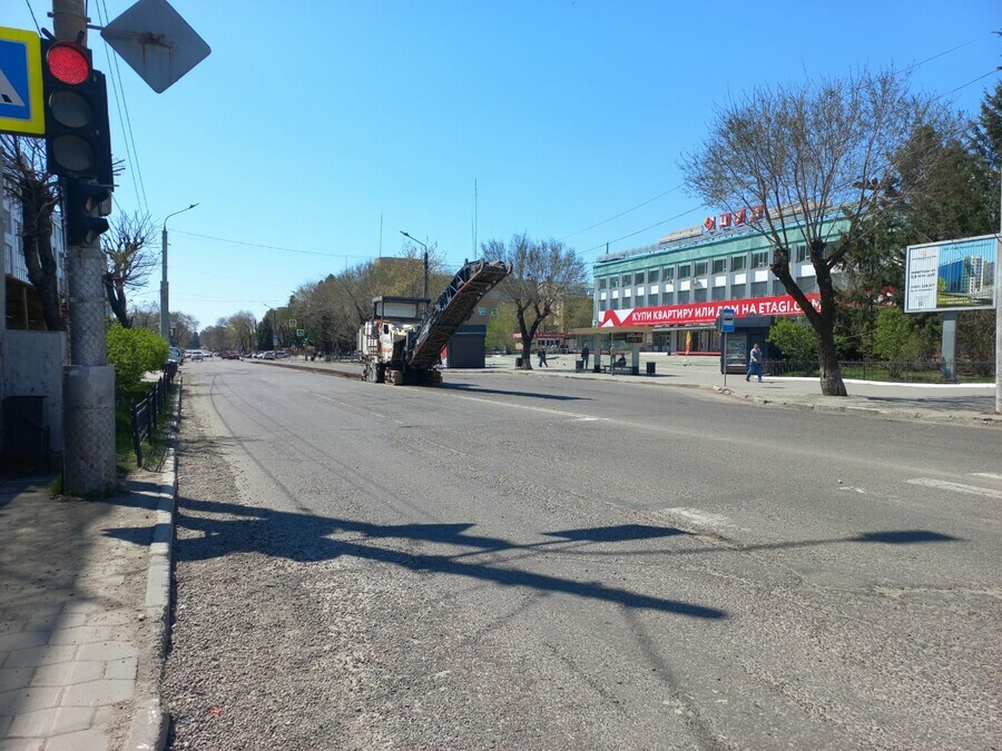 В связи с ремонтом в Благовещенске перекрыли участок центральной улицы
