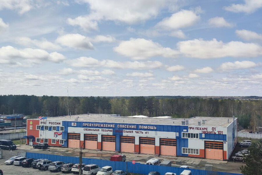 Сильнейший пожар в Циолковском полностью ликвидирован