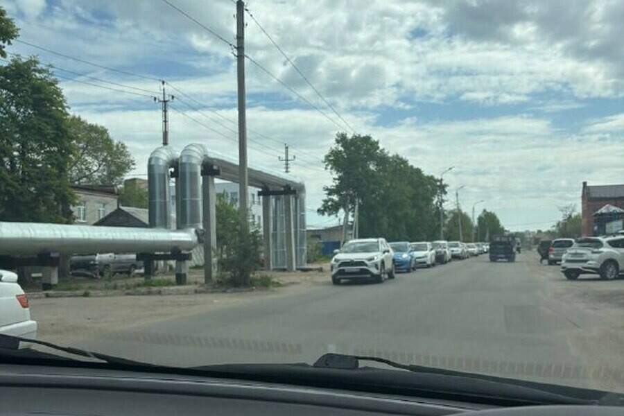 Тут какойто ахтунг благовещенка отправилась в магазин и попала в пробку 
