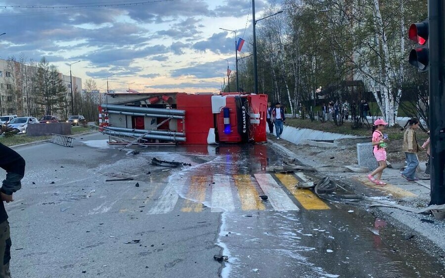 В ГИБДД прокомментировали ДТП с пожарной машиной в Тынде двое пострадали 