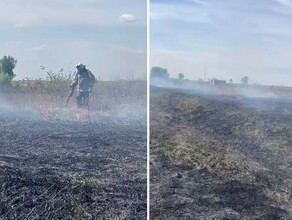 В Белогорском округе спасатели отбили от огня фермерское хозяйство видео
