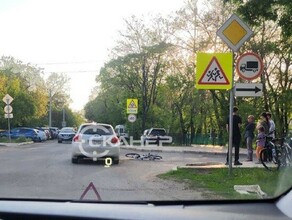 В Благовещенске сбили юношу который ехал на велосипеде
