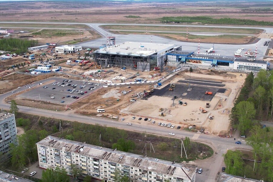 Одну из главных строек Благовещенска показали с высоты птичьего полета Объект планируют сдать в этом году видео