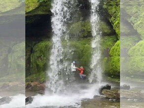 На Дальнем Востоке под шум водопада Девичьи Косы турист сделал предложение