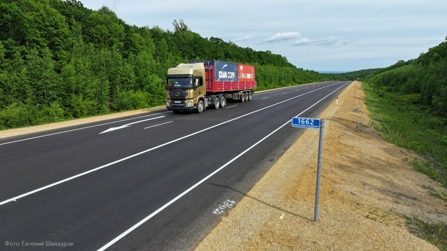 В Амурской области обновлен участок федеральной трассы Амур