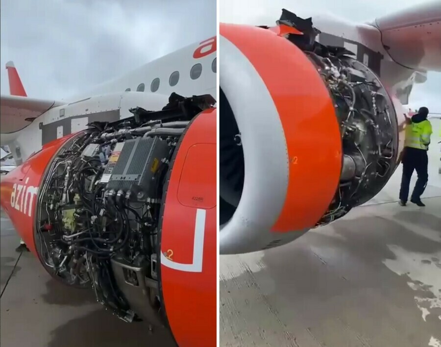 Самолет в воздухе потерял капот 