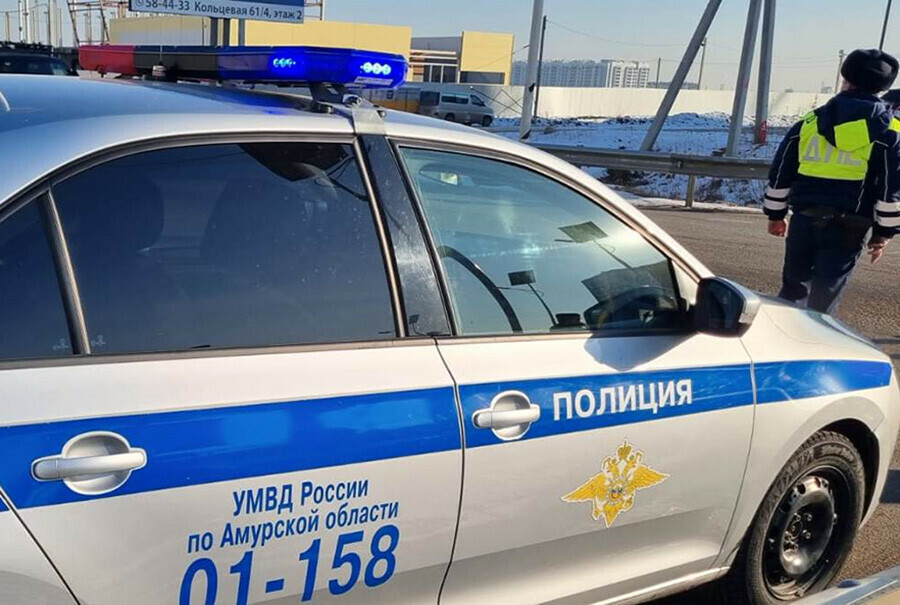 Двух пешеходов сбили автомобили в Благовещенске