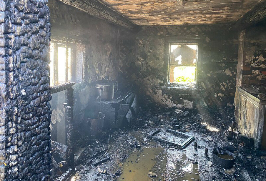 В Свободненском районе Приамурья хозяева подворья остались без бани фото