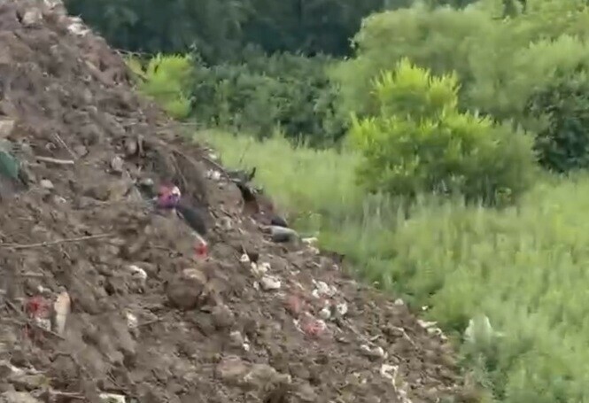 Песком сверху присыпали благовещенцы показали как после вмешательства прокуратуры убрали мусор на кладбище на Новотроицком шоссе видео 