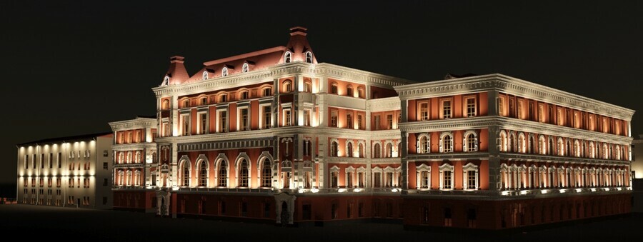 Здания БГПУ и амурского педколледжа в центре Благовещенска покрасят в другой цвет