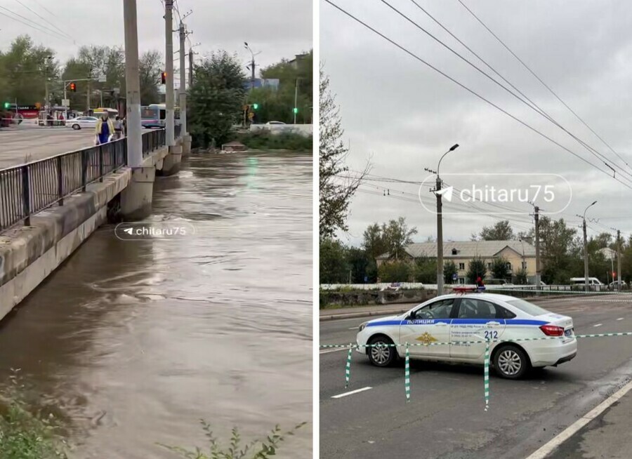 Забайкалье переживает половодье В Чите река может снести мост видео