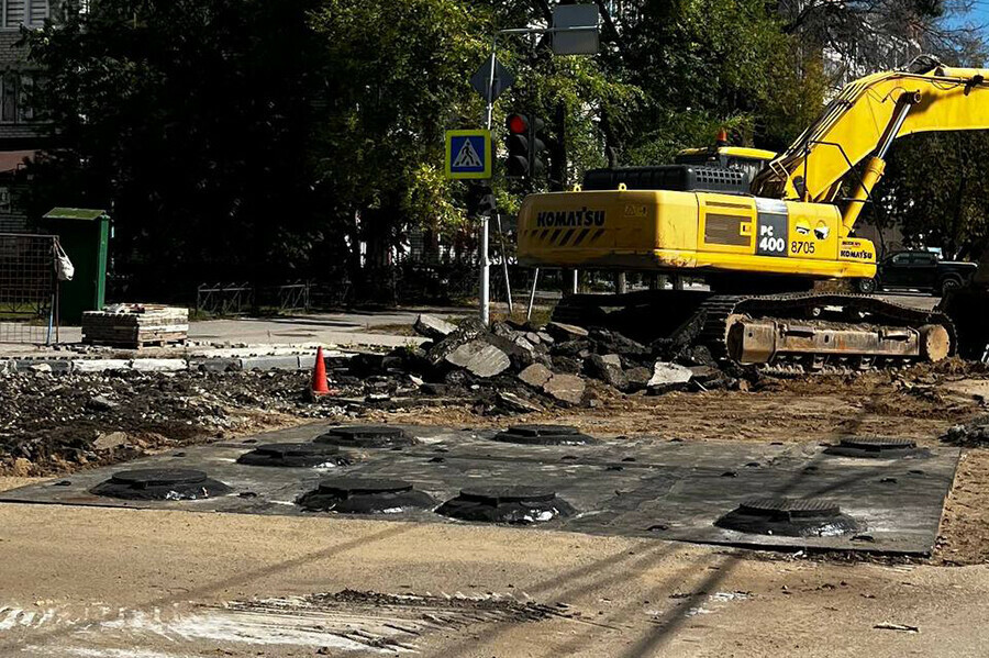 В центре Благовещенска начали ремонтировать очередной участок улицы Амурской