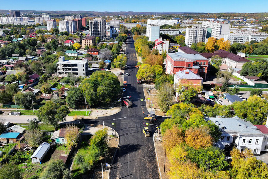 Участок улицы Горького в Благовещенске скоро откроют для проезда фото видео