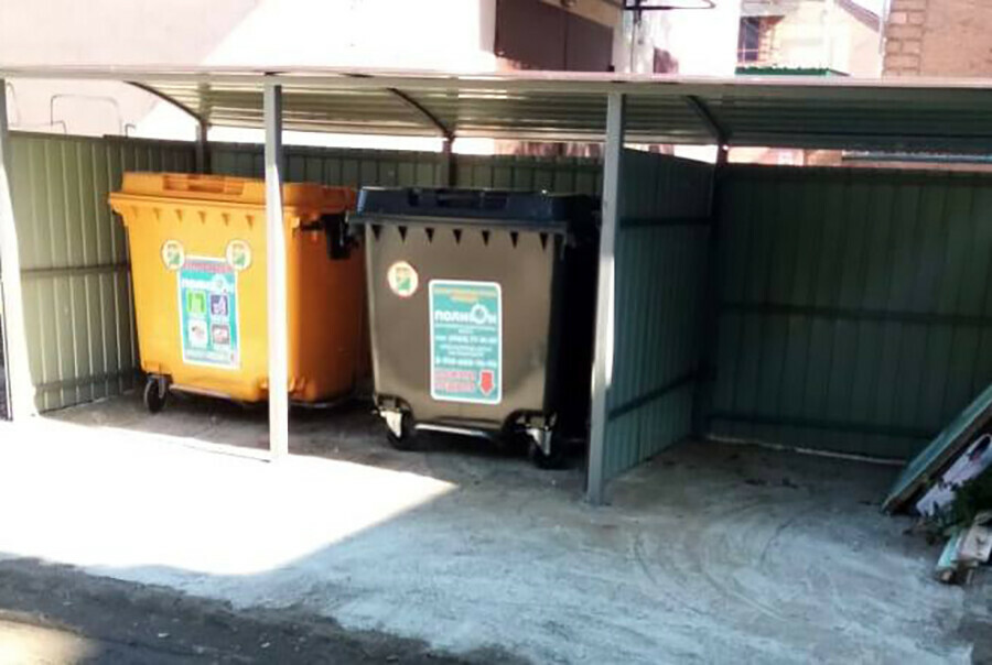 Мусорным площадкам во дворах Благовещенска придают европейский облик  